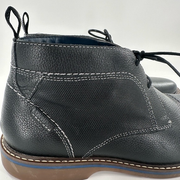 Nunn Bush Pasadena Mens Black Leather Cap Boot Size 10 M - Picture 4 of 9